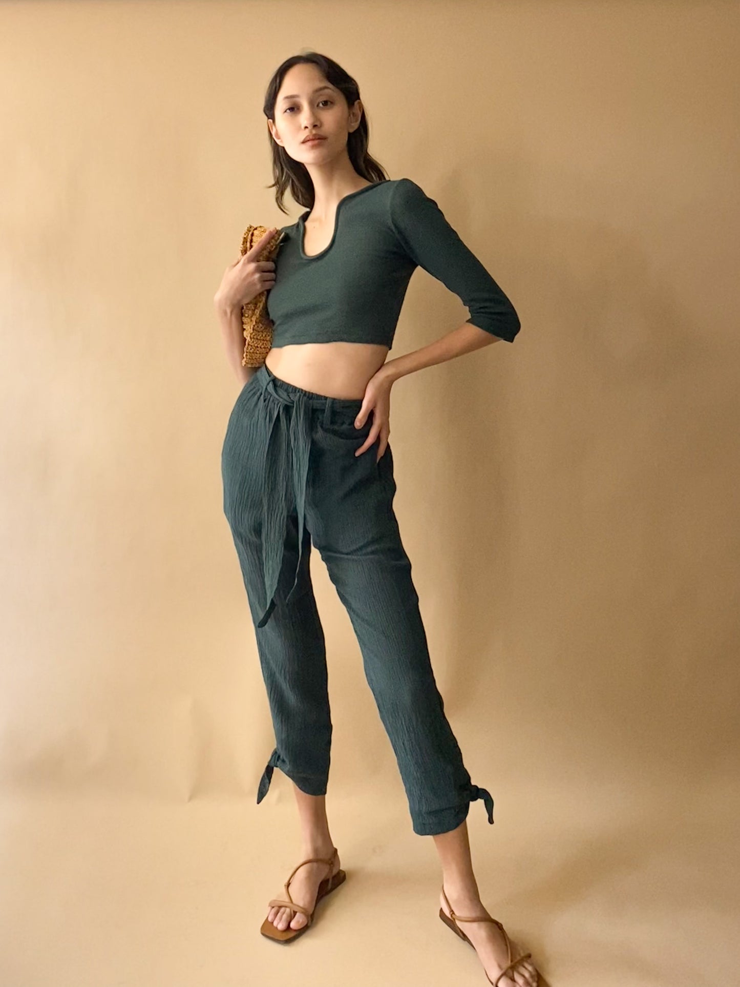 Tobo Trousers with Bow Detail