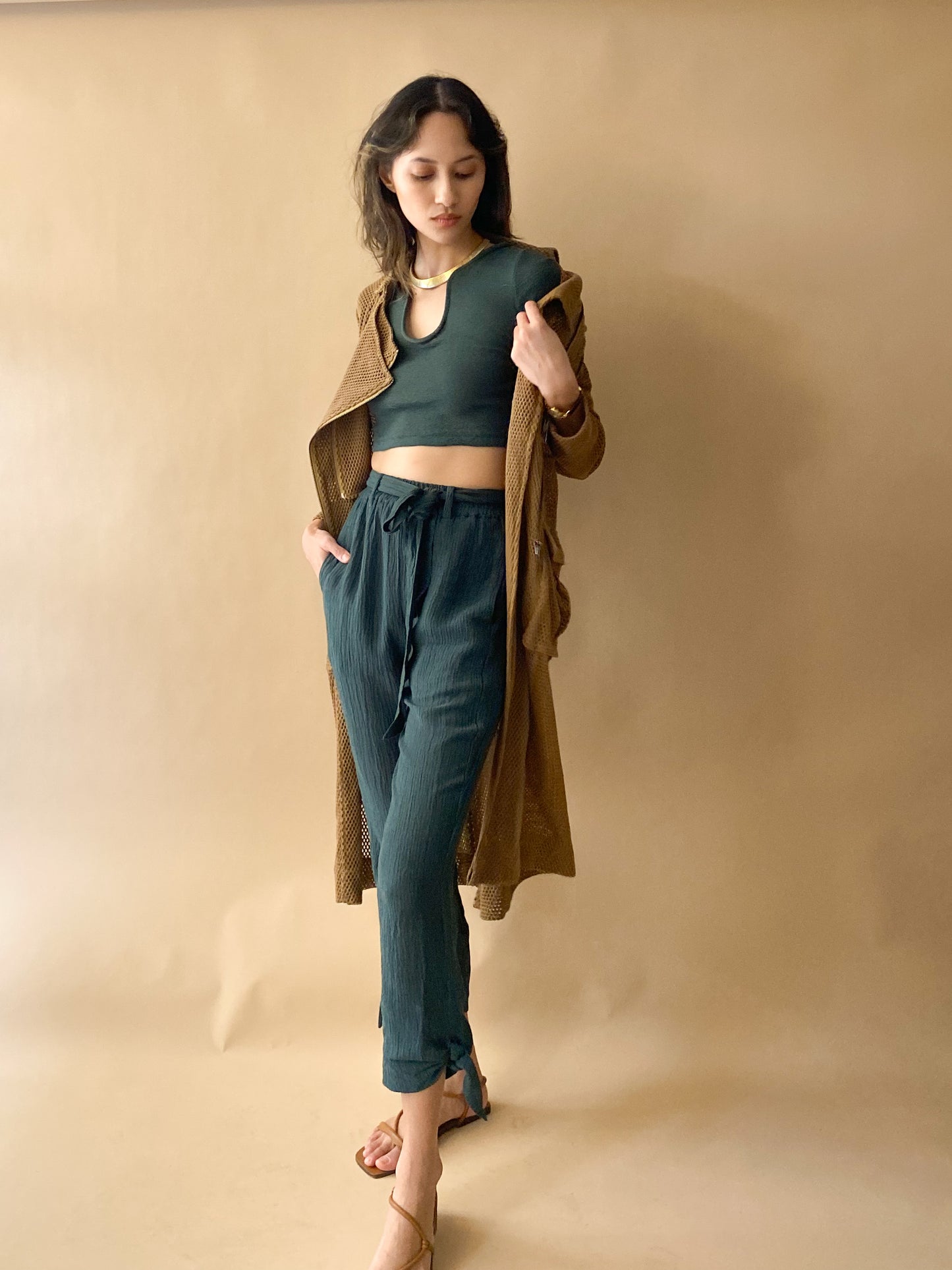 Tobo Trousers with Bow Detail