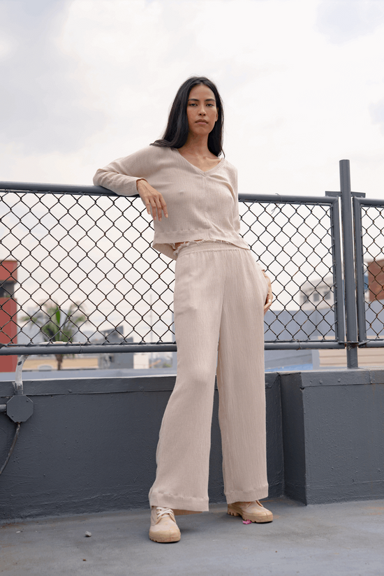 Essential Linen Tobo V-neck