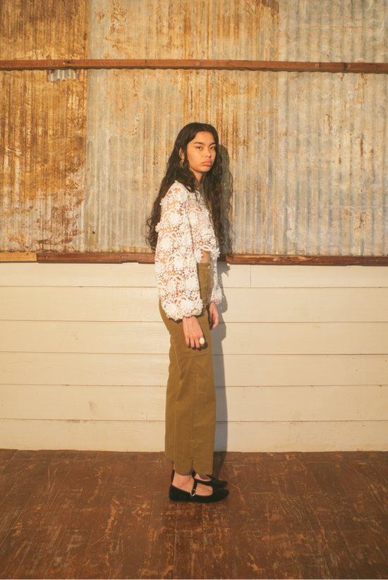 White Lotus Lace Top