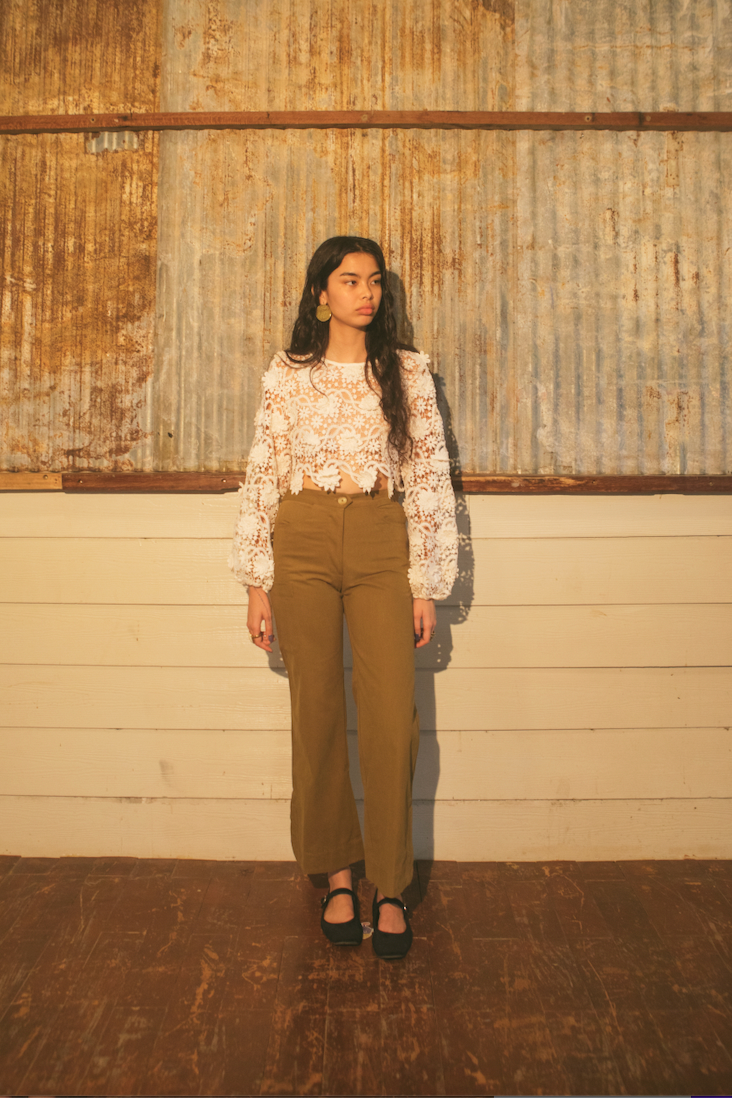 White Lotus Lace Top