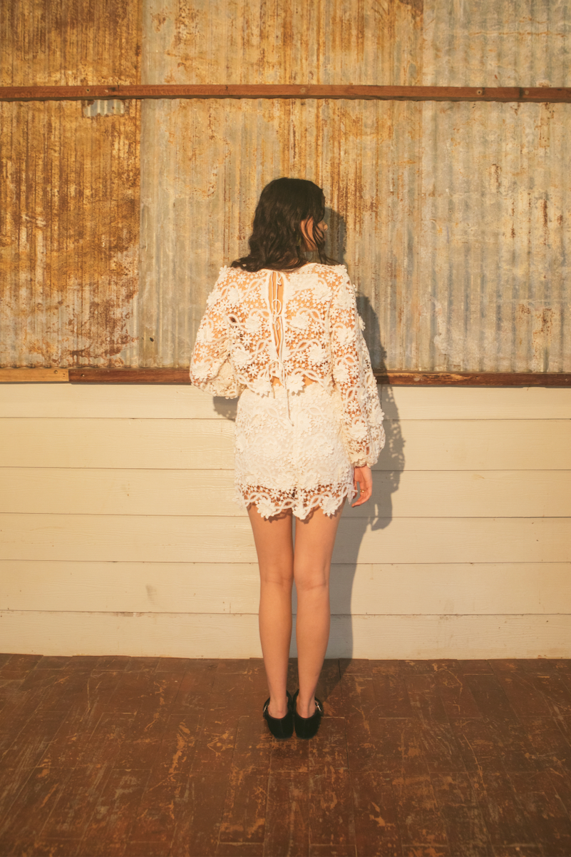White Lotus Lace Top