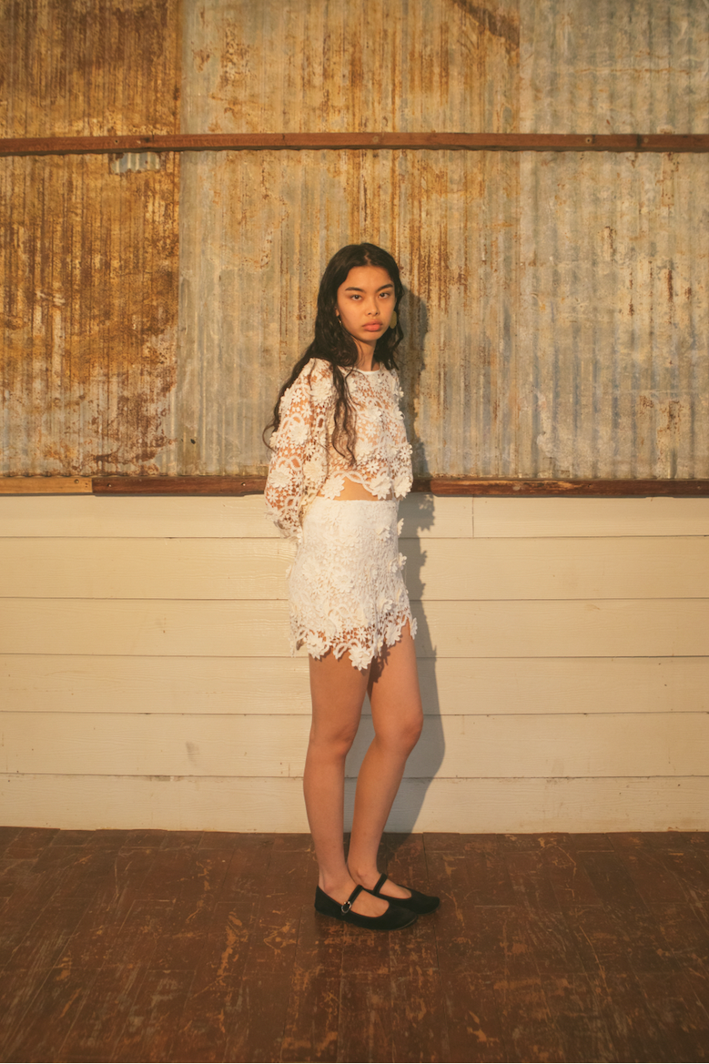 White Lotus Lace Mini