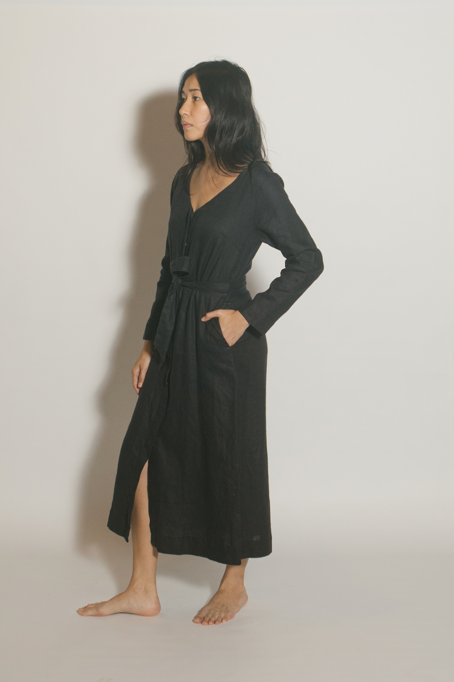 In Love All Over Again Linen Shirtdress