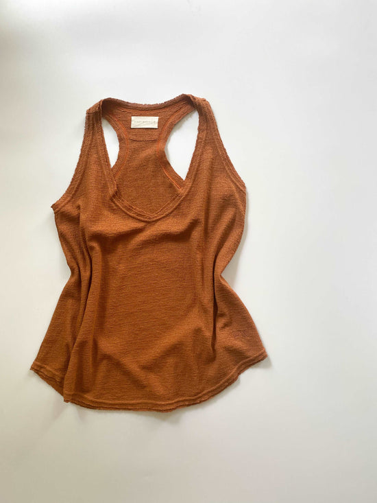 Linen Cotton Racerback Tank