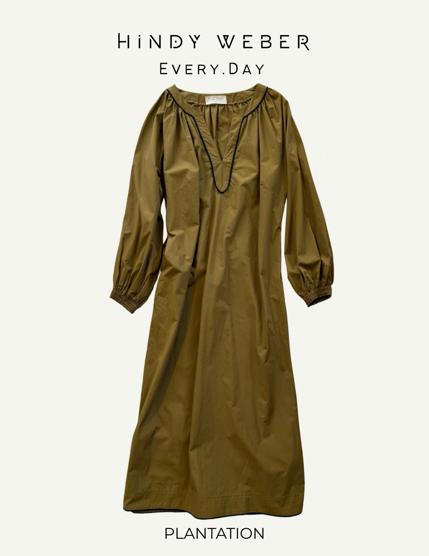 Poplin Tunic Dress With Sash
